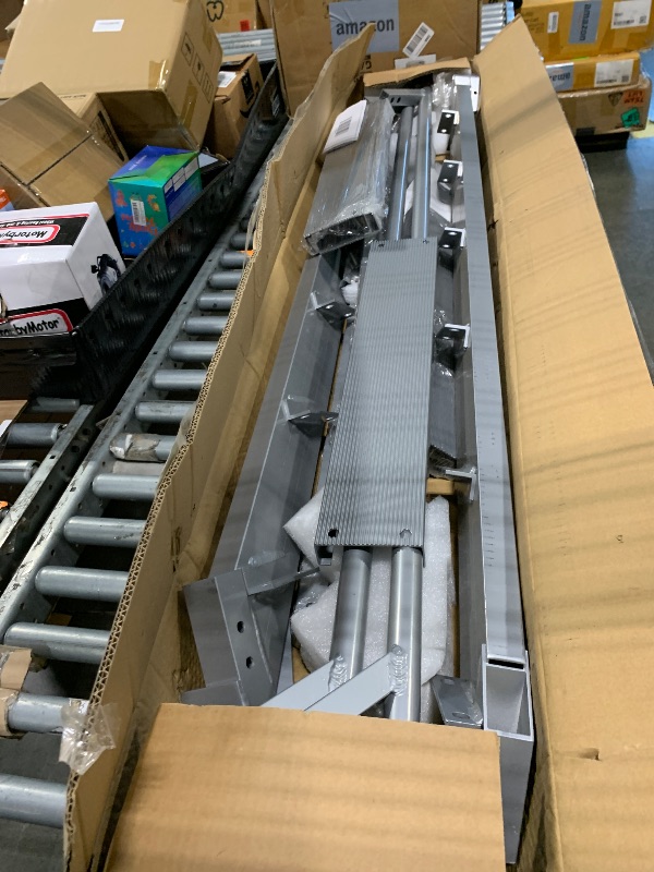 Photo 1 of - [ ] ***AS IS / NO RETURNS - SALE FINAL - FOR PARTS ONLY*** VEVOR Removable Dock Ladder 3 Steps, 500lbs Load Capacity, Aluminum Swim Ladders, Pontoon Boat Ladder with Rubber Mat for Lake, Marine Boarding, Pool