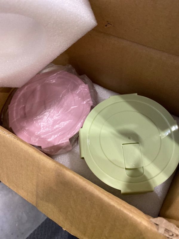 Photo 1 of ** ONLY TWO ** S.ROKE TTAN Small Round Glass Food Storage Containers with Lids, 1.5 Cup Round Food Containers set BPA-Free, 12oz Glass Lunch Bowls for Soup Leftover, Microwave, Dishwasher and Freezer Safe