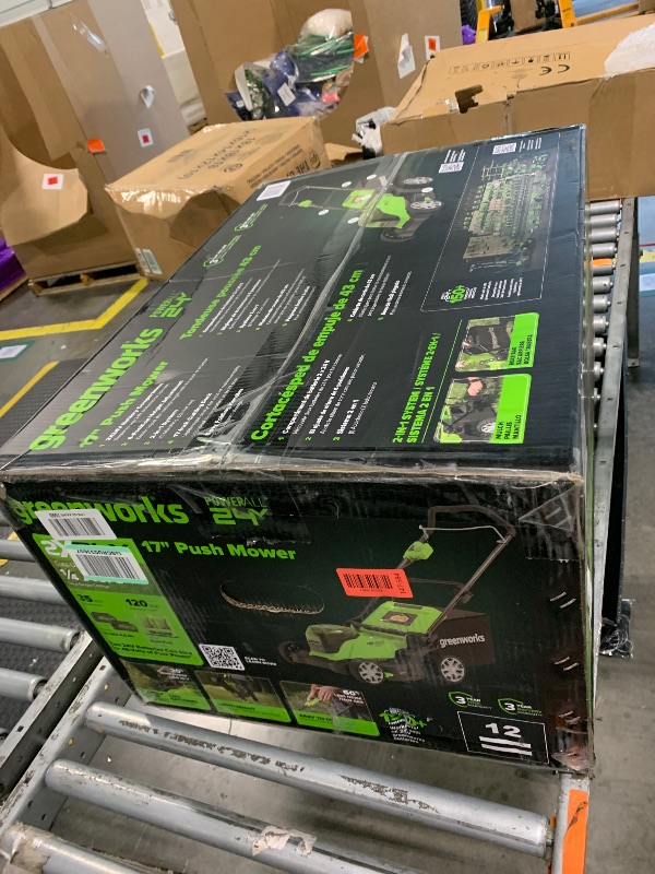 Photo 1 of ** NEW  **  48V (24V x 2) 17" Cordless (Push) Lawn Mower (200+ Compatible Tools), (2) 4.0Ah Batteries and Dual Port Rapid Charger Included