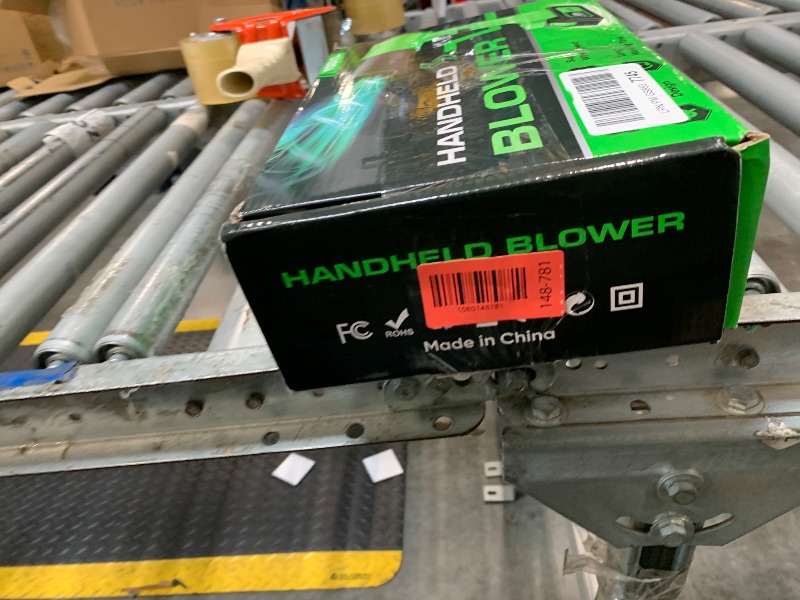 Photo 1 of *** MISSING PARTS *** Leaf Blower Cordless, Handheld Leaf Blower with 2 X 4.0Ah Battery and Charger, Snow Blower with 6 Speed Modes, Lightweight Blowers for Lawn Care, Patio, Yard, Blowing Snow, Leaves, Dust