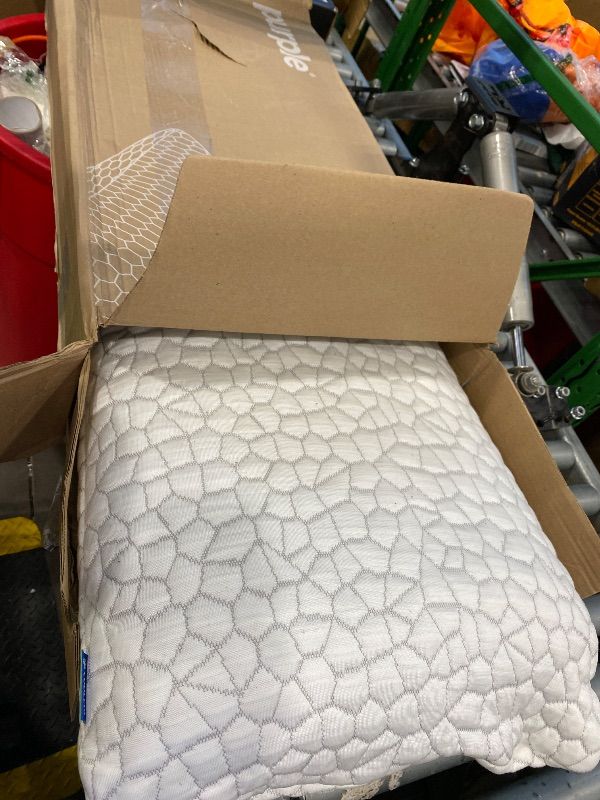 Photo 1 of [SIMILAR PILLOW NOT PURPLE!!] Purple Harmony Pillow – Talalay Latex Foam Cooling Pillow for Combo or Side Sleepers, 360º Hex GelFlex Grid for No-Pressure Support and Luxurious Weightless Feel - King, Medium Feel, Low Height