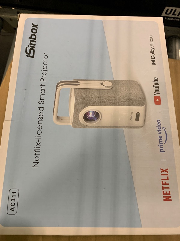 Photo 1 of [Short Throw/1500ANSI/Built in Apps] 4K Outdoor Projector with WiFi and Bluetooth, Auto Focus Projector with Dual-Mode Stand, Smart Portable Proyector with Netflix/YouTube/PrimeVideo & Dolby