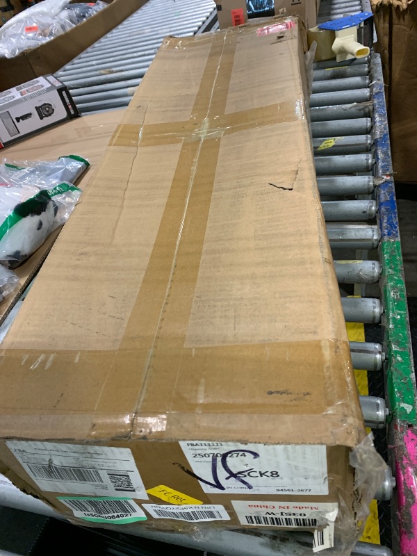 View 2 of - [ ] ***AS IS / NO RETURNS - SALE FINAL - FOR PARTS ONLY*** Armocity Pink Gaming Desk with Hutch and LED Lights, 53" Computer Desk with Storage Shelves, Reversible PC Gaming Desk with Pegboard, Gamer Desks for Bedroom, Carbon Fiber Surface