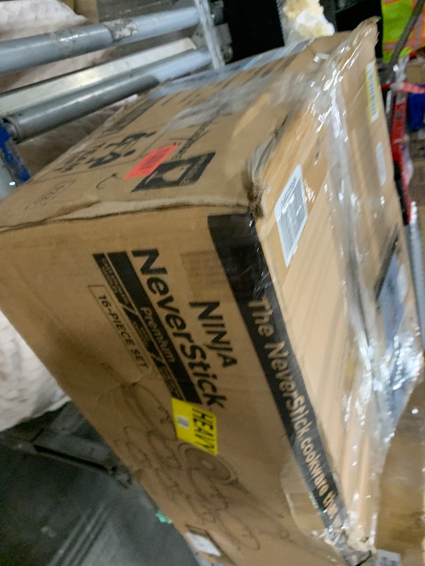 Photo 1 of ***UPDATED 6/28*** Ninja Cookware, Ninja NeverStick Professional, 16-Piece Pots and Pans Set, Non Stick Frying Pans, Kitchen Essentials, Stock Pot, Sauce Pan, Glass Lids, Saute Pan, All Stovetops, Black, C39900