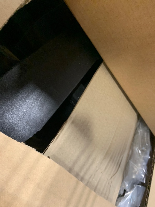 Photo 1 of [MAJOR DAMAGE] Amazon Basics Low Back Office Chair, Breathable Mesh, Height Adjustable, Padded Seat, Rolling Wheels, Swivel, Back Support, Sturdy, 21.25" D x 22.5" W x 38" H, Black