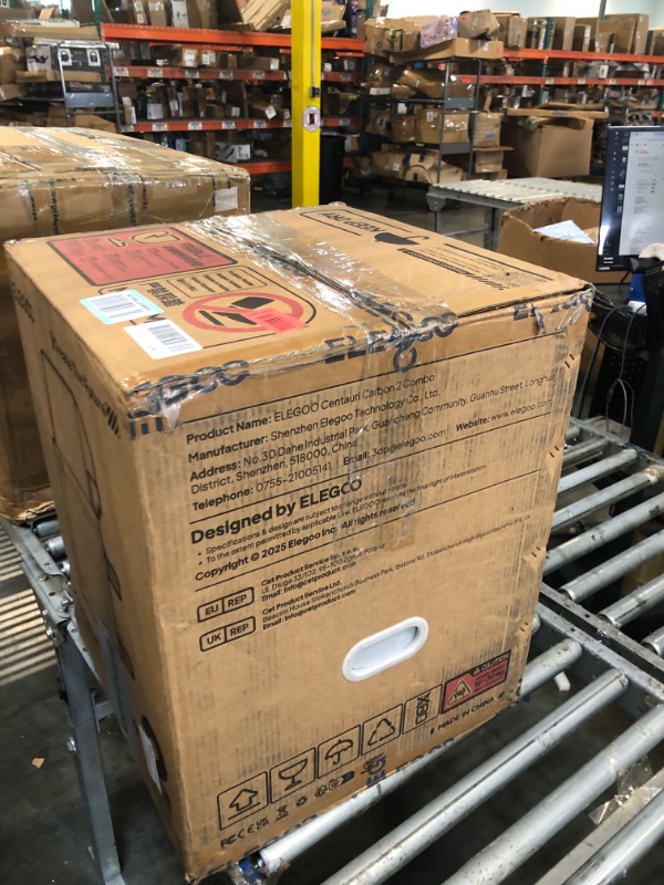Photo 1 of ***AS IS - NO RETURNS - SALE FINAL - FOR PARTS ONLY*** ELEGOO Centauri Carbon 2 Combo Multi Color 3D Printer, CoreXY 500mm/s High Speed Multicolor Printing with Canvas, 1-Click Full Auto Leveling and 350°C High-Temp Nozzle, 256x256x256mm Build Volume