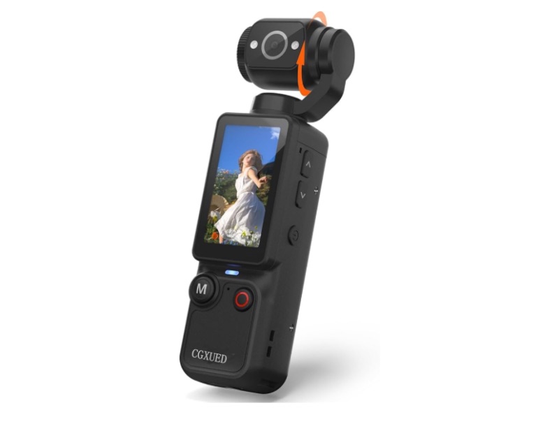 Photo 1 of ***SIMILAR IMAGEN*** Vlogging Camera with 180° Rotating Lens, Pocket Body Camera with Audio & Video Recording,7-Hour Battery, Handheld POV Cameras with 32GB Card, Easy One-Button Recording for Travel,Daily Life