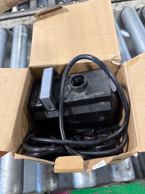 Photo 1 of ***DAMAGE*** VCRAZE Submersible Water Pump 600GPH/35W Fountain Pumps with Flow Control, Pond Pump Submersible Outdoor with 10ft 3-Core Power cable for Hydroponics, Aquarium, Waterfall, Statuary, Water feature1080162319