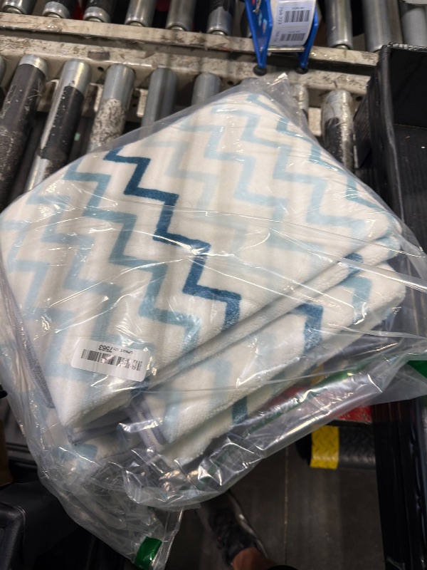 Photo 1 of ** USED** Nesphy Blue Kitchen Rugs Sets of 3, Non Slip Washable Farmhouse Kitchen Mats for Floor, Stripe Area Runner Rug for Laundry Room and Hallway