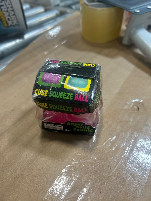 Photo 1 of ** USED** 2.2 Inch Slow Rise Fidget Toys,Squishies Ice Cube Shape, Sensory Toy for Kids, Stress Relief Squeeze Balls, Easter Basket Stuffers for Boys Girl(Pink)