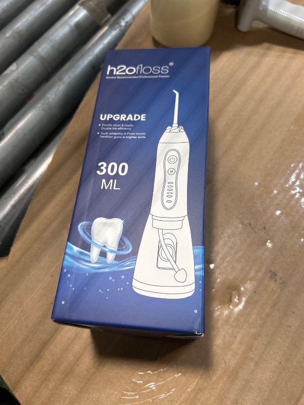 View 2 of ***MISSING CHARGER*** Water Dental Flosser Teeth Pick, H2ofloss Cordless Portable Oral Irrigator 300ML Rechargeable Travel Irrigation Cleaner IPX7 Waterproof WaterFlosser for Home Travel Lavender