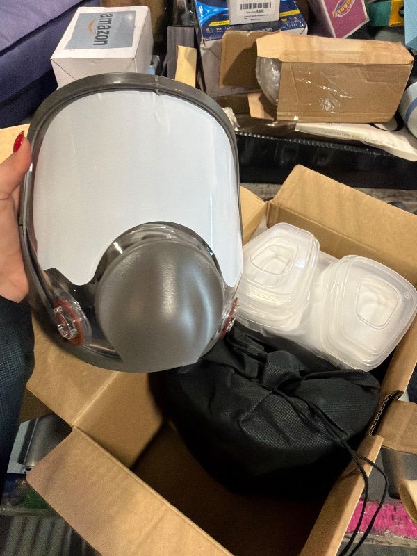 Photo 1 of ***2PACK*** Reusable Half Facepiece, Half Facepiece with Goggle, Protection from Dust and Organic Vapors, for Painting, Sanding, Polishing, Spraying, Decorating