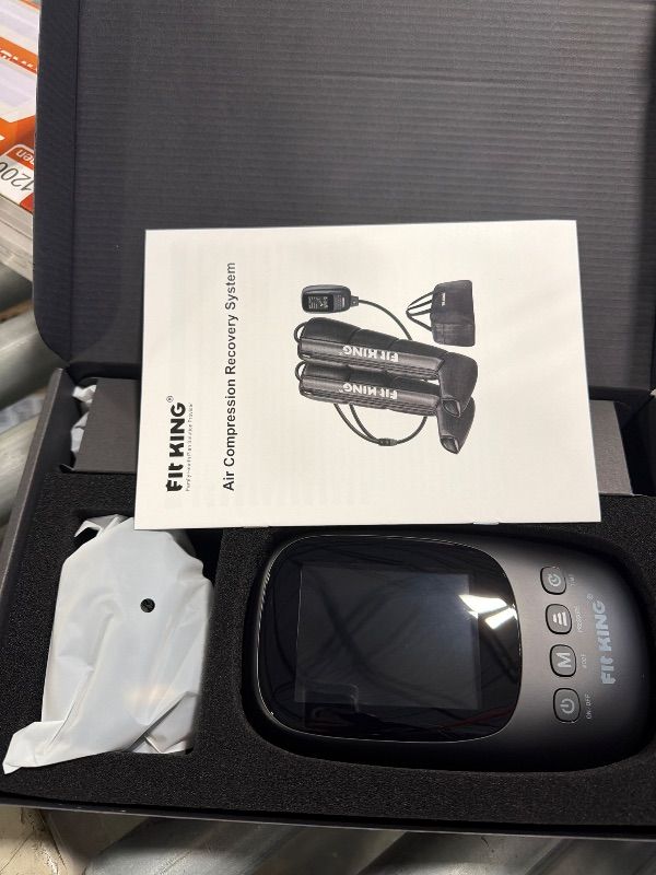 Photo 1 of ***FACTORY SEALED*** FIT KING Air Compression Recovery System, Sequential Device for Fast Recovery, Foot and Leg Massager Boots to Enhance Sports Performance, FSA-HSA (Medium)