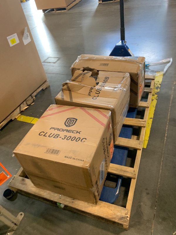 Photo 1 of ***MULTIPLE BOXES*** ***PICK UP WITH TRUCK*** PRORECK Club 3000 12-Inch 4000w DJ Powered PA Speaker System Combo Set with Bluetooth USB Drive Read Function SD Card Remote Control,Two subwoofers and 8 line Array Speakers Set for Church, DJ, Live