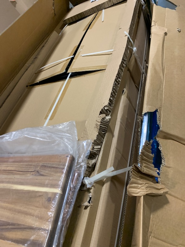 Photo 1 of ***VERY LARGE, VERY HEAVY ITEM*** ***PICK UP WITH TRUCK*** Backyard Discovery Argentine Santa Maria XL Wood Fire & Charcoal Steel BBQ Grill with Asado Clamp, Adjustable Grill Grates, Brasero, Fire Bricks, S-Hooks, Acacia Wood Table for Outdoor Gaucho Gril