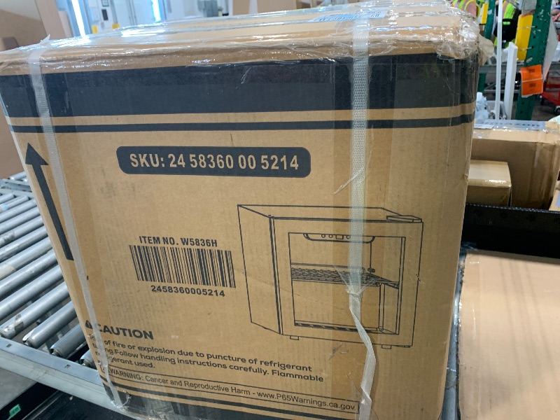 Photo 1 of ****CHECKED  7/10 - AS IS/NO RETURNS - SALE FINAL - FOR PARTS ONLY****
Electactic 50 Cans Beverage Refrigerator Cooler, 1.3 Cu.ft Mini Fridge Countertop Drink Cooler with Glass Door for Beer, Soda,Wine, Adjustable Digital Temperature Control for Home Dorm