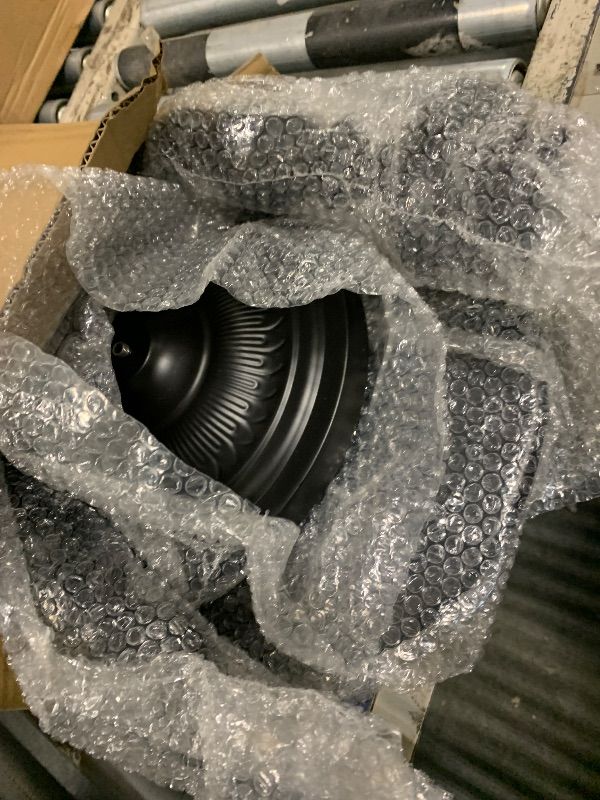 Photo 1 of **MISSING PARTS**
NTSJJTSS Side Table - Small Round Metal Accent Table for Living Room, Bedroom, Office - Modern Matte Black Pedestal Coffee Table for Small Spaces - 21" Height, Compact Drink Table for Sofa, Corners