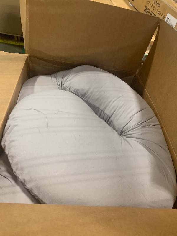 Photo 1 of ***USED***Momcozy Pregnancy Pillows for Sleeping, U Shaped Full Body Pillow for Pregnancy Women with Removable Jersey Cotton Cover, 57 Inch Maternity Pillow, Grey