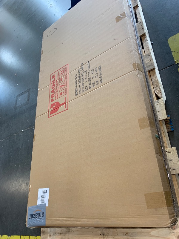 Photo 1 of ** FACTORY SEALED ** DAOYIJIAJU Large Irregular Wall Mirror, 63"x29.2" Asymmetrical Full Length Mirror with Gold Metal Frame, Organic Shaped Mirrors for Living Room Bedroom Hallway Entryway, Horizontal or Vertical Hanging