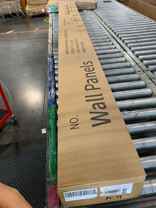 Photo 1 of ** FACTORY SEALED ** WPC Slat Wall Paneling, Modern Accent 3D Wall Panels, 8-Piece 94.5" x 6.3" TV Wall Panel, Bedroom, Living Room, Oak