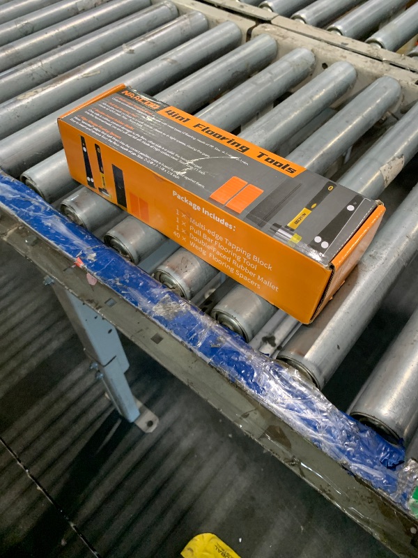 Photo 1 of ****MISSING PULL BAR FLOORING TOOL*****NAACOO Laminate/Vinyl Flooring Tools, Tapping Block for Vinyl Plank Flooring - Double Sided with Notches, Pull Bar, 40Pcs Floor Spacers, Rubber Mallet. Universal Floor Installation kit.