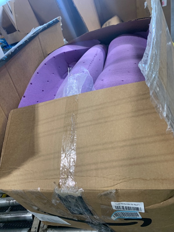 Photo 1 of !!USED !!FINAL SALE!!!!!1BDEUS Dual Layer 5 Inch Memory Foam Mattress Topper Queen Size, 2 Inch Gel Memory Foam Plus 3 Inch 1450 GSM Down Alternative Quilted Pillow Top Mattress Pad Cover,White