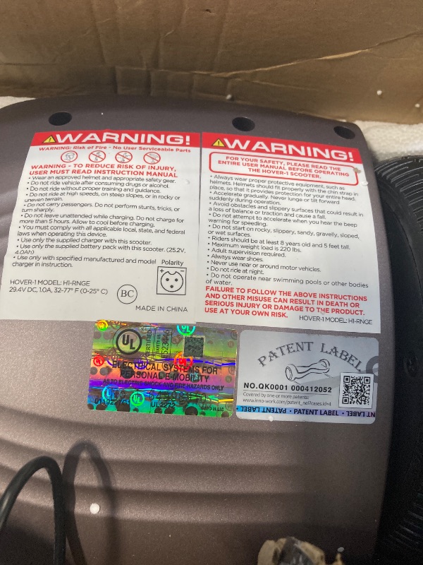Photo 1 of *** DOESNT WORK *** Hover-1 Superfly Electric Self Balancing Scooter with 7MPH Top Speed, 6 Mile Range, Long Lasting Li-Ion Battery - 5HR Full Charge, Built-In Bluetooth Speaker - Rider Modes: Beginner to Expert