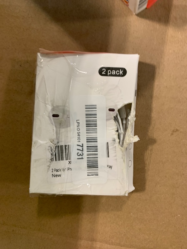 Photo 1 of [Apple MFi Certified] 2 Pack Lightning Headphones, True Plug and Play Wired Earbuds for iPhone with Microphone & Volume Control, in-Ear Earphones Compatible with iPhone 14 13 12 11 Pro Max XS XR 8 7