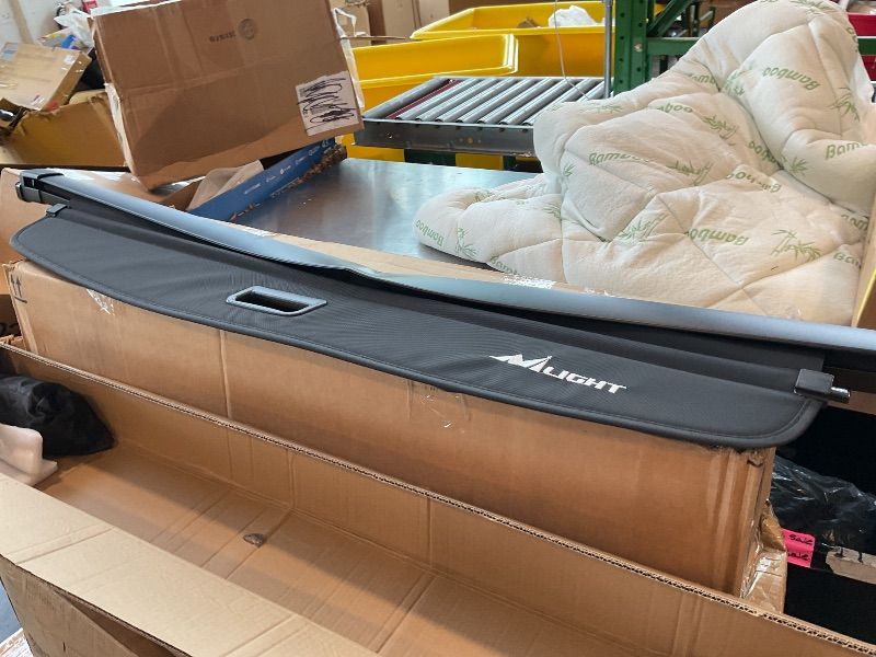 Photo 1 of [Item bent badly] Nilight Trunk Cargo Cover for Jeep Grand Cherokee L 3 Row 2021 2022 2023 2024 2025, Retractable Security Shade Rear Cargo Cover, with Trunk Storage Net