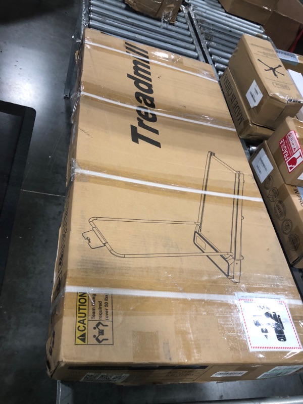Photo 1 of ***FACTORYSEALED***
Canisflax Walking Pad Treadmill with 10% Incline, 450LBS Capacity Under Desk Treadmill LED Display, 4 in 1 Portable Small Treadmills with Handle Bar for Home Office Black