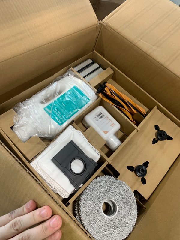 Photo 1 of ***FINAL SALE NO RETURN PARTS *** MOVA V50 Ultra Complete Robot Vacuum and Mop, 24,000Pa Suction, Zero Tangling Duobrush, 2.28in Obstacle Overcoming, FlexiRise Navigation, 176°F Hot Water Mop Self-Cleaning & Fast Hot Air Drying, White