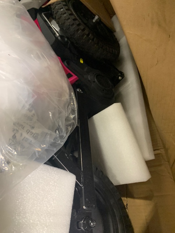 Photo 1 of ***UPDATED 7/18 missing hardware *** Garvee 24V Electric Kids Dirt Bike 350W Motor Rear Suspension Leather Seat Bluetooth Music Black Blue Green Red Rose Ages 10+ Outdoor Fun