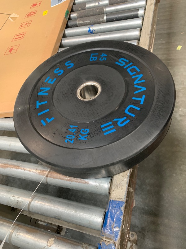Photo 1 of Olympic Bumper Plate Weight Plates with Steel Hub, 45LB, Pair