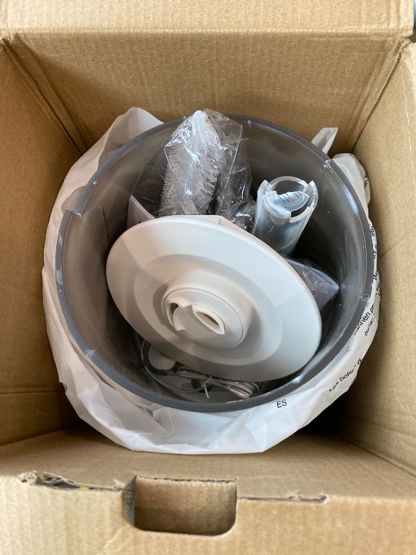 Photo 1 of [MINOR DAMAGE] Homvana Humidifiers for Bedroom Home, 3.6 L Cool Mist Top-Fill 34H Super Long Time, Quiet 23dB, Baby Humidifier, Oil Diffuser for Large Room, House, Plant, Nursery, Office, BPA FREE, Ultrasonic (Grey)