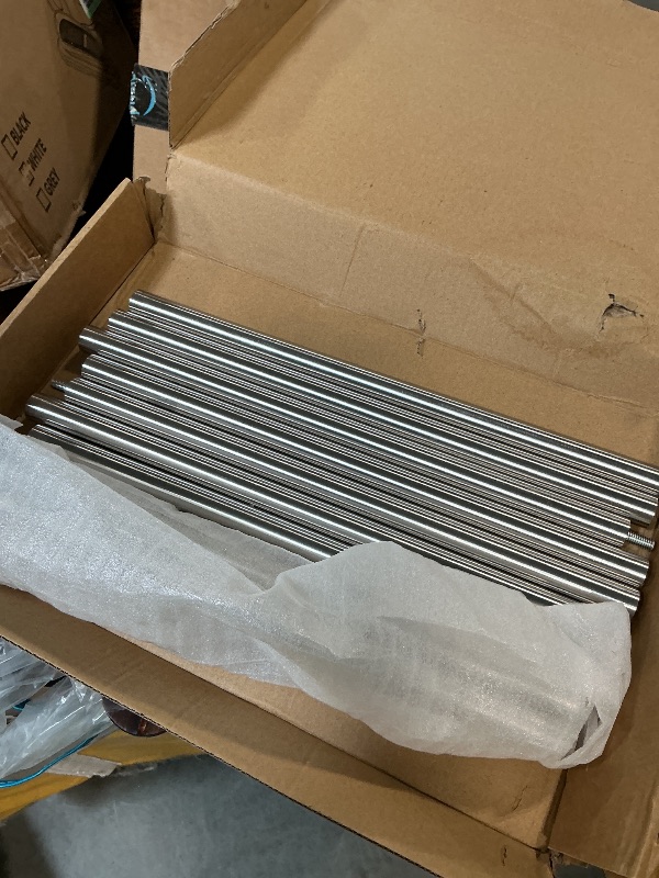 Photo 1 of ****MISSING PARTS**VOTZAAQ Towel Racks for Bathroom - 24 in Bath Towel Shelf with Double Towel Bar, Stainless Steel Towel Storage for Lavatory Wall Mounted, 2-Tier Towel Hanger Towel Holder, Brushed Nickel