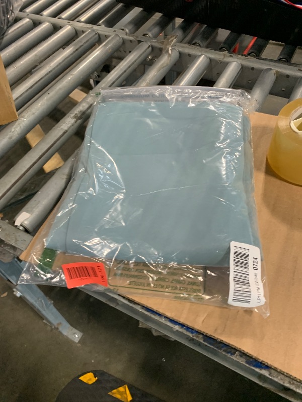 Photo 1 of [Only 1] MIULEE Greyish Blue Back Tab Blackout Curtains 84 Inch Length 2 Panels Set for Living Room Bedroom Privacy, Rod Pocket/Pinch Pleat Thermal Insulated Room Darkening Pleated Light Blocking Drapes