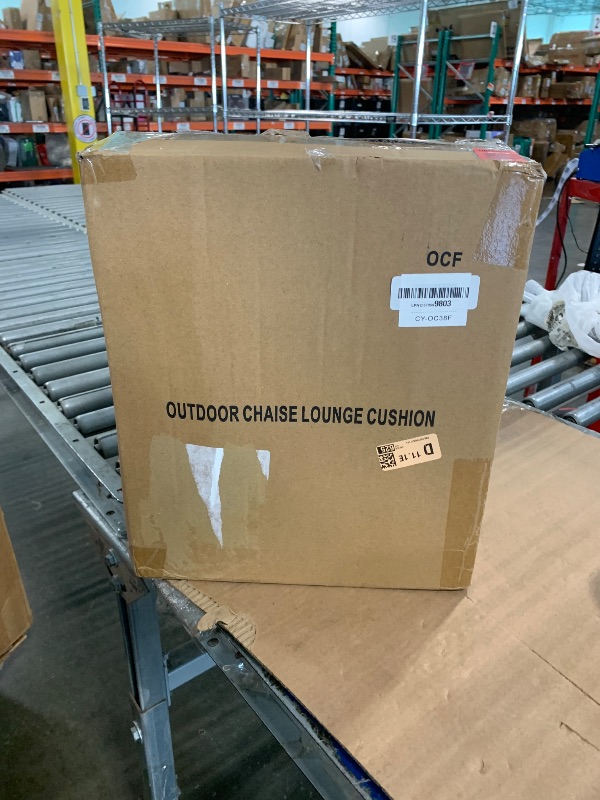 Photo 1 of [ No Covers! , just the cushion] Cozyide Chaise Lounge Cushions Outdoor 72"x21"x3", Waterproof Lounge Chair Cushion with Removable Cover, Patio Chair Cushions for Outdoor Furniture with Adjustable Ties, 72"x21"x3", Dark Grey