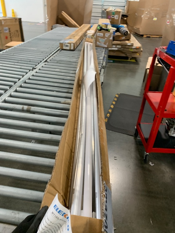 Photo 1 of *** MINOR DAMAGE SOME DENTED *** ELEKICO 5 Pack Super Bright 100w 8ft Led Shop Light, 15000lm 5000k V Shape 8' Led Shop Lights 8ft, Linkable 96" 8 Foot Shop Lights for Garage Workshop Shop Warehouse Lighting