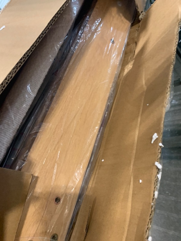 Photo 1 of - [ ] ***AS IS / NO RETURNS - SALE FINAL - FOR PARTS ONLY*** GarveeHome Full Size Boucle Bed Frame with Headboard and LED Lights, Upholstered Platform Bed Frame with Charging Station and 2-Tier Storage Shelves, No Box Spring Needed, Easy Assembly, White