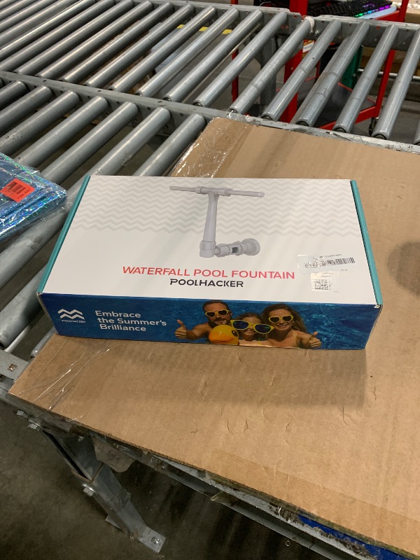 Photo 1 of [Patent Pending] 2025 Upgrade Pool Fountain - Dual Spray Water Fountains for Above Ground/Inground Pools, 2-in-1 Adjustable Waterfall Pool Sprinkler Fountain