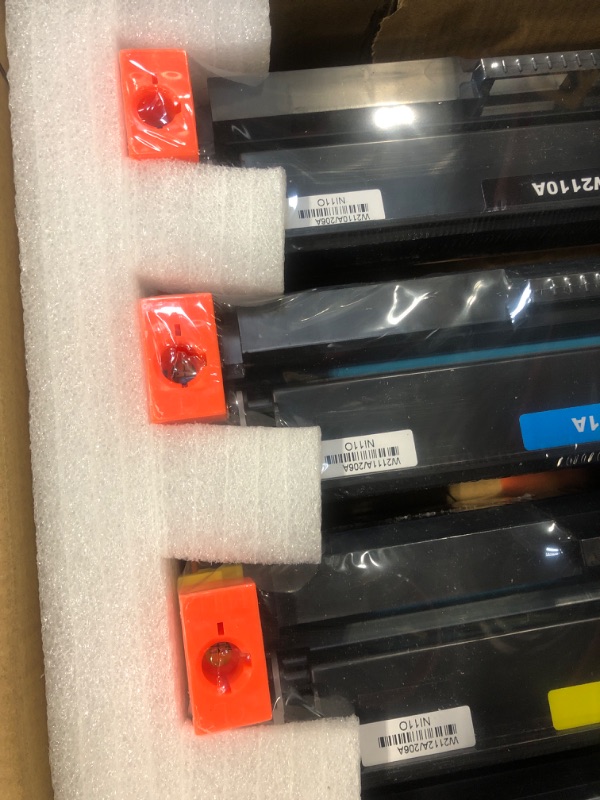 Photo 1 of ** NEW** 206A Toner Cartridges 4 Pack (with Chip) Compatible Replacement for HP 206A 206X for Color LaserJet Pro MFP M283fdw M283cdw M283fdn M282nw Pro M255dw M255nw M283 M255 Printer W2110A W2110X High Yield