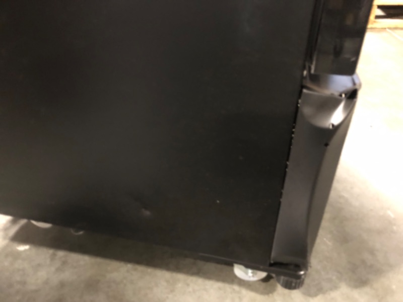 Photo 1 of ** DAMAGE CHECK PHOTO** NO RETURNS FINAL SALE** KoolMore 23 in. One Glass Door Commercial Display Merchandiser Refrigerator Cooler in Black, ETL Listed, 10 cu. ft. (KM-MDR-1GD-10C)