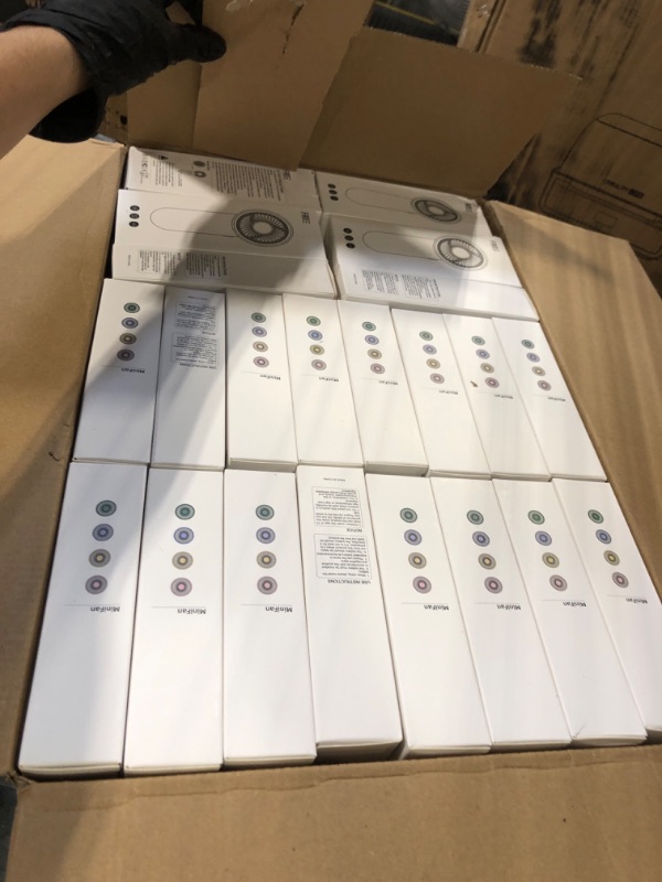 Photo 1 of *** They come complete and brand new.** Tujoe 100 Pcs Mini Handheld Fans for Wedding Guests with Lanyard, Portable Personal Fans Bulk for Outdoor Wedding, Reception, Bridal Shower, Summer Party Favors Gifts(Navy Blush Floral)