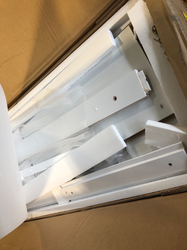 Photo 1 of **** PARTIAL SET ONLY BOX 1 OF 2 **** **** SIMILAR NOT EXACT ***Murphy Bed Queen - Solid Wood Cabinet Bed with Storage Drawers &Space Saving Wallbed Hideaway Murphy Beds for Guest Room, Home Office, No Mattress Included, White