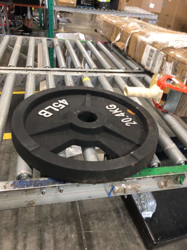 Photo 1 of *** SIMILAR NOT EXACT *** Barbell 45 lb Gray Olympic Weight Plate, Single