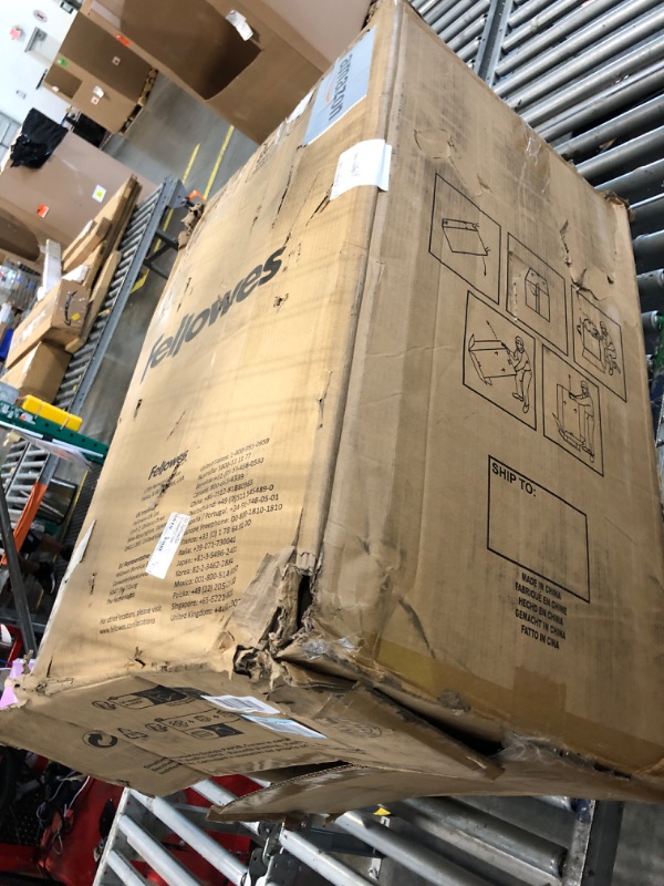 View 2 of - [ ] ***AS IS / NO RETURNS - SALE FINAL - FOR PARTS ONLY*** Fellowes Powershred 225Ci 22-Sheet 100% Jam-Proof Crosscut Paper Shredder Commercial Grade for Office, Black 3825001