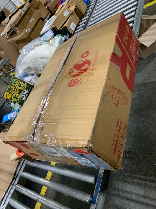 Photo 1 of ****** AS IS ALL SALES FINAL NO RETURNS *****COMHOMA Big and Tall Office Chair, High Back Leather Gaming Chair with Footrest, Executive Ergonomic Office Chair with Pocket Spring Lumbar Support and with Outward Fixed Soft Armrests