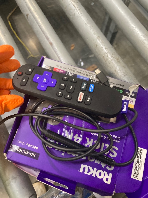 Photo 1 of **  ONLY CONTROL / MISSING STICK ** Roku Streaming Stick 4K - HDR & Dolby Vision Roku Streaming Device for TV with Voice Remote & Long-Range Wi-Fi - Free & Live TV