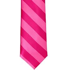 Photo 1 of **************SIMILAR********** tiemart Striped Tie (Pink and Red)