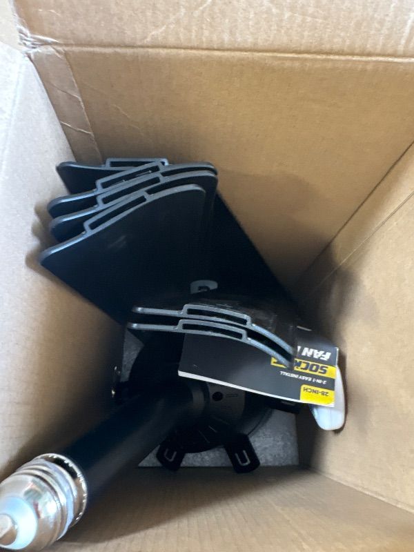 Photo 1 of **MISSING PARTS**
NWOP 28 Inch Socket Fan Light with Remote Control, Screw in E26/E27 Ceiling Fan with LED Light, 3000-6000K Adjustable Color Temp, 6 Speeds, Timer, for Bedroom Kitchen Living Room Garage, Black